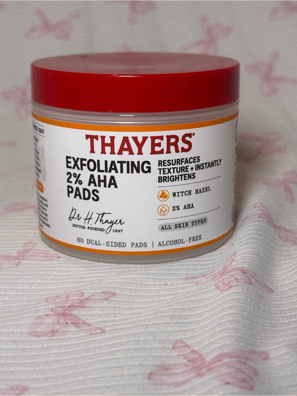 Thayers Exfoliating 2% AHA Pads